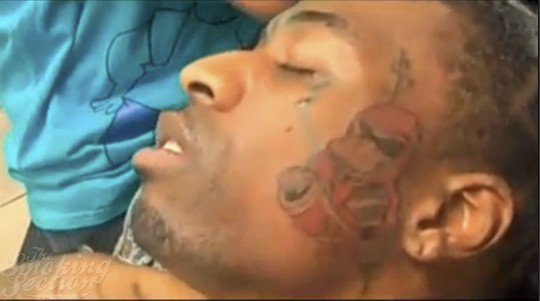 we dont know whats more off the wall then grown men getting face tattoos
